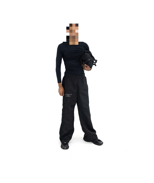 NHE nylon suede pants